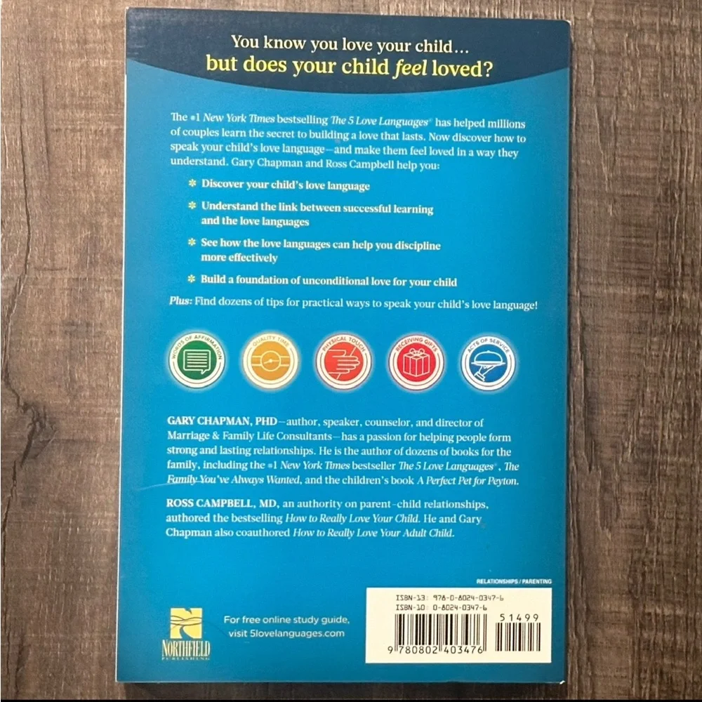 New The Five Love Languages of Children Parenting Relationship Book